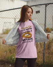 Load image into Gallery viewer, Birthday Gift For November Girl If My Mouth Doesn't Say It My Face Definitely Guys Tee
