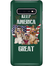 Load image into Gallery viewer, Keep America Great Yorkshire Terrier Gift For Dog Lovers Phone case
