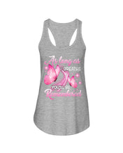 Load image into Gallery viewer, As Long As I Breathe You'll Be Remembred Custom Gift For Family Ladies Flowy Tank
