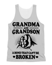 Load image into Gallery viewer, Grandma And Grandson A Bond That Can't Be Broken Custom Design Unisex Tank Top
