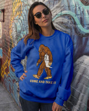 Load image into Gallery viewer, Bigfoot Come And Take It Simple Custom Design Sweatshirt
