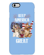 Load image into Gallery viewer, Keep America Great Yorkshire Terrier Gift For Dog Lovers Phone case
