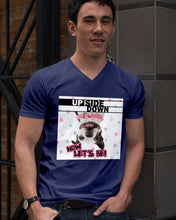 Load image into Gallery viewer, Boston Upside Down Now Let's Be Gift For Dog Lovers Guys V-Neck
