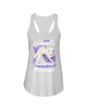 Load image into Gallery viewer, If You Kick Me When I Am Down You Better Pray Trending Ladies Flowy Tank
