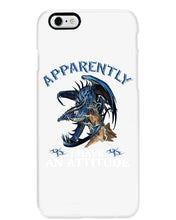 Load image into Gallery viewer, Apparently I Have An Attitude Blue Dragon Phone case

