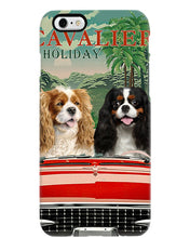 Load image into Gallery viewer, Cavalier Happy Holiday Gift For Dog Lovers Phone case
