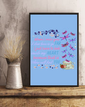 Load image into Gallery viewer, Butterflies When I Miss You I Just Have To Look Inside My Heart Gift For Lover Vertical Poster
