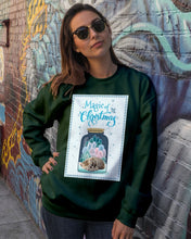 Load image into Gallery viewer, Cat In Bottle Magic Christmas Design Gift For Cat Lovers Sweatshirt
