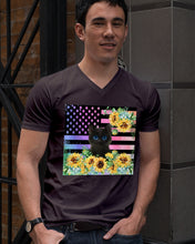 Load image into Gallery viewer, Cute Phone Case Sunflowers Gift For Cat Lovers Guys V-Neck
