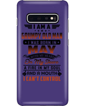 Load image into Gallery viewer, I'm A Grumpy Old Man I Was Born In May With My Heart Phone case
