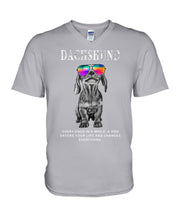 Load image into Gallery viewer, Enter Your Life Dachshund Gift For Dog Lovers Guys V-Neck
