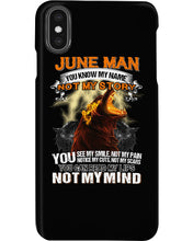 Load image into Gallery viewer, June Man You Know My Name Not My Sotry You See My Smile Trending Phone case
