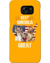 Load image into Gallery viewer, Keep America Great Yorkshire Terrier Gift For Dog Lovers Phone case
