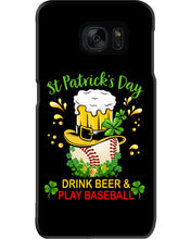 Load image into Gallery viewer, Baseball Drink Beer Day St Patrick's Day Gift For Baseball Lovers Phone case
