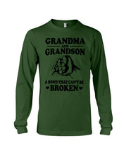 Load image into Gallery viewer, Grandma And Grandson A Bond That Can't Be Broken Custom Design Unisex Long Sleeve
