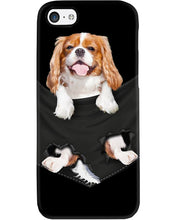 Load image into Gallery viewer, Cavalier King Charles Spaniel In Pocket - Dogs Lovers Gift Phone case
