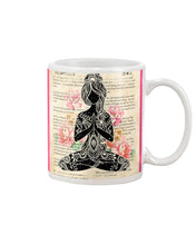 Load image into Gallery viewer, I'm Mostly Peace Love And Light Yoga Gift For Yoga Lovers Mug

