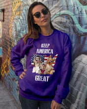 Load image into Gallery viewer, Keep America Great Yorkshire Terrier Gift For Dog Lovers Sweatshirt
