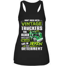 Load image into Gallery viewer, Don't Mess With Vintage Truckers The Older We Get The Less Ladies Flowy Tank
