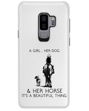 Load image into Gallery viewer, A Girl Her Dog Her Horse It's A Beautiful Thing Phone case
