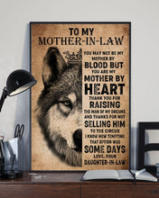 Load image into Gallery viewer, Gift For    Mother-in-law Thank For Raising The Man Of My Dreams Vertical Poster
