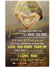 Load image into Gallery viewer, Present For  Husband No One Love You More Than Me   Custom Design Vertical Poster
