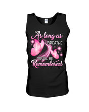 Load image into Gallery viewer, As Long As I Breathe You'll Be Remembred Custom Gift For Family Unisex Tank Top
