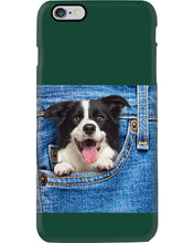 Load image into Gallery viewer, Border Collie In Denim Pocket Gift For Dog Lovers Phone case
