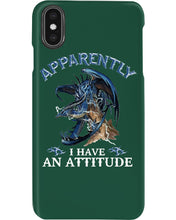 Load image into Gallery viewer, Apparently I Have An Attitude Blue Dragon Phone case

