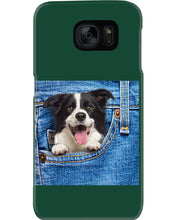 Load image into Gallery viewer, Border Collie In Denim Pocket Gift For Dog Lovers Phone case
