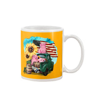 Load image into Gallery viewer, Black Phone Case With Pig Sunflower Gift For Pig Lovers Mug
