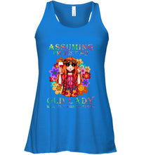 Load image into Gallery viewer, I Am Just An Old Lady Was Your First Mistake Hippie Ladies Flowy Tank
