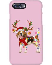 Load image into Gallery viewer, Beagle Gorgeous Reindeer Xmas Lights Gift For Dog Lovers Phone case
