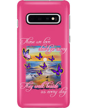 Load image into Gallery viewer, Butterfly Sunset On Beach Those We Love Don't Go Away Gift For Lover Phone case
