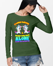 Load image into Gallery viewer, Camping Partners Because Going Crazy Alone Is Just Not As Much Fun Unisex Long Sleeve
