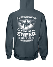 Load image into Gallery viewer, Je Suis Né El En   Jarvier   Enfer Le Diable N Aime Pas Birthday Gift Hoodie
