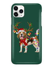 Load image into Gallery viewer, Beagle Gorgeous Reindeer Xmas Lights Gift For Dog Lovers Phone case
