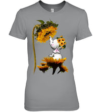 Load image into Gallery viewer, Elephant Sunflower Special Custom Design For Cute Girls Ladies Tee
