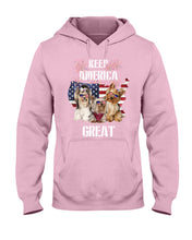 Load image into Gallery viewer, Keep America Great Yorkshire Terrier Gift For Dog Lovers Hoodie
