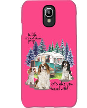 Load image into Gallery viewer, Cavalier King It's Who You Travel With Gift For Dog Lovers Phone case
