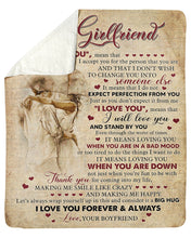 Load image into Gallery viewer, I Love You Mean That I Accept You Gift For Girlfriend Sherpa Blanket
