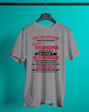 Load image into Gallery viewer, I Get My Attitude From My Freakin' Awesome Grandma Who Was Born In March Guys Tee
