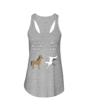 Load image into Gallery viewer, Funny Unicorn Difference Between Your Regular Aunt And My Dutch Aunt Ladies Flowy Tank
