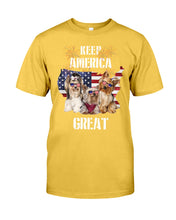 Load image into Gallery viewer, Keep America Great Yorkshire Terrier Gift For Dog Lovers Guys Tee
