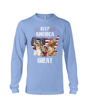 Load image into Gallery viewer, Keep America Great Yorkshire Terrier Gift For Dog Lovers Unisex Long Sleeve
