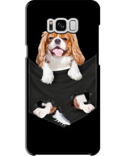 Load image into Gallery viewer, Cavalier King Charles Spaniel In Pocket - Dogs Lovers Gift Phone case
