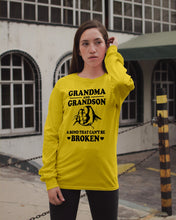 Load image into Gallery viewer, Grandma And Grandson A Bond That Can't Be Broken Custom Design Unisex Long Sleeve
