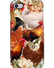 Load image into Gallery viewer, Lovely Phone Case With Flowers Gift For Chicken Lovers Phone case
