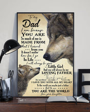 Load image into Gallery viewer, Giving For   Papa You Are The World To Me Custom Design Vertical Poster
