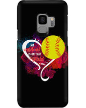Load image into Gallery viewer, Lovely Phone Case My Heart Is On Field Gift For Softball Lovers Phone case
